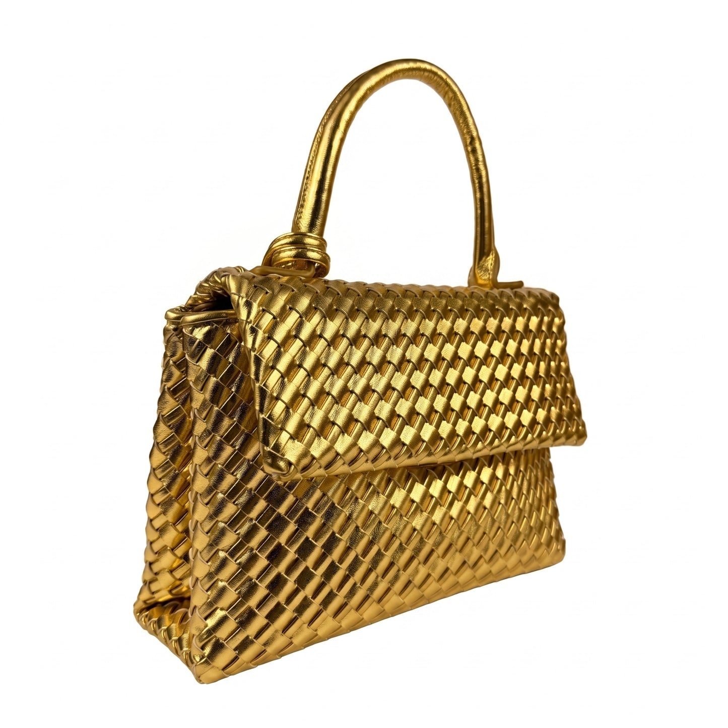 The Gilded Woven Top Handle