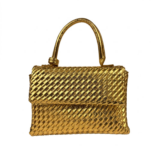 The Gilded Woven Top Handle